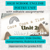 Short Story Unit for High School with Essay Writing Lesson