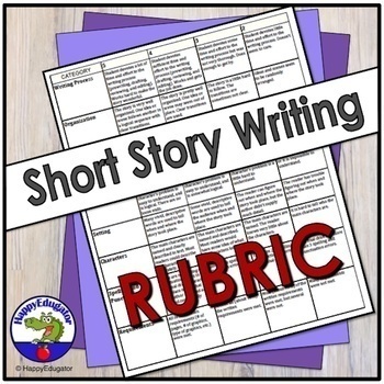 Preview of Short Story Writing Rubric for Project Based Learning
