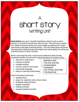 short story unit creative writing