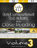 Short Text for Teaching Text Structure {Vol.3}: American R