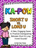 Short U Long U Literacy Center Game