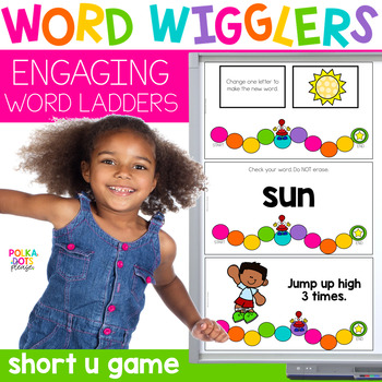Preview of Short U Movement Game | CVC Word Ladders | Word Wigglers