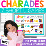 Short U Word Families Charades | Phonics Games & Short U W
