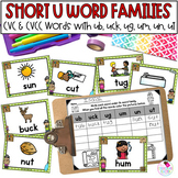 Short U Word Families with CVC CVCC Words Write the Room P