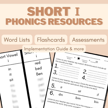 Preview of Short Vowel /ĭ/ Phonics Resources