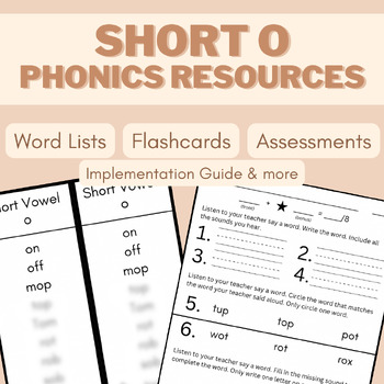Preview of Short Vowel /ŏ/ Phonics Resources