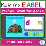 Short Vowel 2 CVC Word Activity Made for Easel