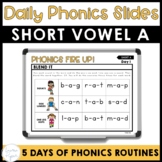 Short Vowel A Weekly Phonics Routine PowerPoint