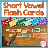 CVC Word Cards | Short Vowel Flash Cards and Sight Word Fl