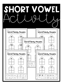 Short Vowel Activity for 1st Grade by Must Love First | TpT