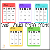 Short Vowel BINGO Cards Bundle