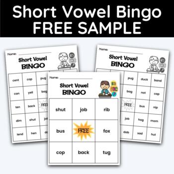 Short Vowel Bingo - FREE SAMPLE by Education Outside | TpT
