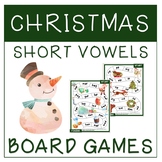 Short Vowel Board Games- Christmas Themed