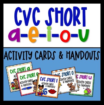 Preview of Short Vowel CVC Activities & Worksheets
