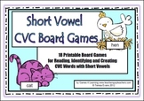 Short Vowel CVC Board Games