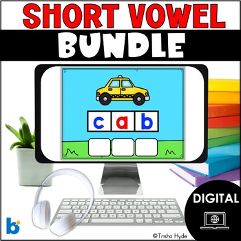 Preview of Short Vowel CVC Bundle | Boom Cards