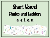 Short Vowel CVC Chutes and Ladders Game FREEBIE