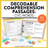 Short Vowel (CVC) Decodable Comprehension Passages | DIGIT