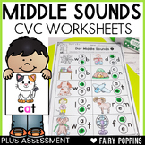 Short Vowel CVC Worksheets | Medial Sounds, Middle Sounds