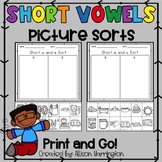 Short Vowel CVC Picture Sort Worksheets