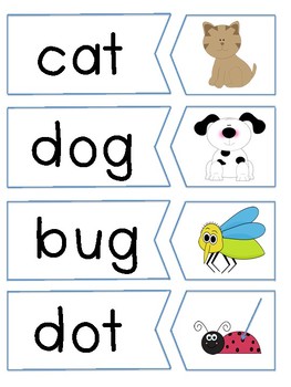 Short Vowel CVC Puzzles by Just Another Day In Kinder | TPT