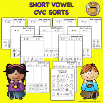 Preview of Short Vowel CVC Sorts
