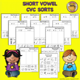 Short Vowel CVC Sorts