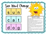 Short Vowel CVC Word Change Board Game