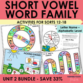 Short Vowel CVC Word Family Games - Letter Name Alphabetic