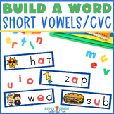 CVC Words Short Vowel Game Activity for Phonics Centers or