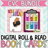 Short Vowel CVC Words Digital Roll & Read Boom Cards™ Bund