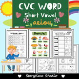 Short Vowel CVC Words | Short a,e,i,o,u Sound | Printable 