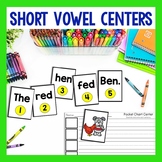 Short Vowel Centers - Pocket Chart Activities for CVC Word