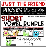 Short Vowel Craftivity BUNDLE, Phonics Friends Character O