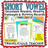 Short Vowel Decodable Reader Books, Reading Passages, Runn