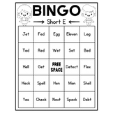 Short Vowel E Bingo Game | Phonics Game