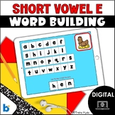 Short Vowel E | CVC | Word Building | Phonics | Boom Cards