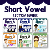 Short Vowel FULL Phonics Lesson [BUNDLE] - Slides, videos,