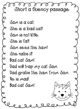 Short Vowel Fluency Passages by The Wiregrass Reading Specialist
