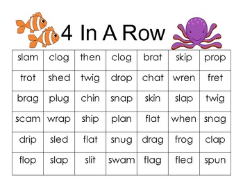 Short Vowel Four-in-a-Row Game Boards by Number Two Pencils | TpT