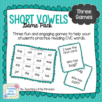 Short Vowel Game Pack