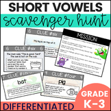 Short Vowel Games - Activities - Scavenger Hunt - Short Vo