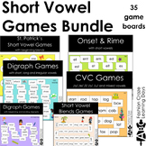 Short Vowel Games Bundle with blends and digraphs