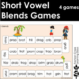 Short Vowel Games with l blends, r blends and s blends