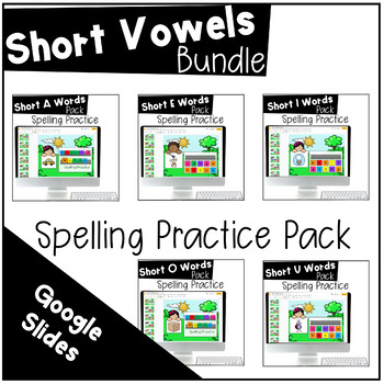 Preview of Short Vowel Google Spelling Practice