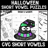 Short Vowel Halloween Phonics Puzzles