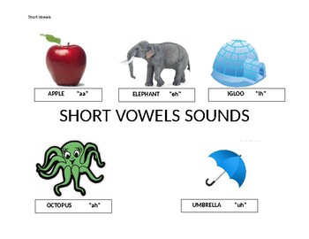 Short Vowel Handout by Sean Smuts | TPT