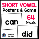 Short Vowel High Frequency Words:  Posters and Games {The 
