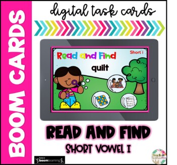 Short Vowel I Words Boom Cards (Distance Learning) by Pencils and ...