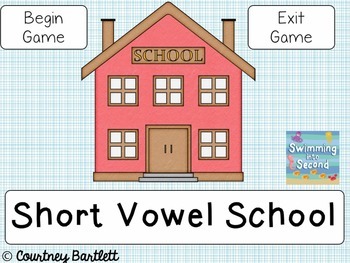 Preview of Short Vowel Interactive Game Freebie